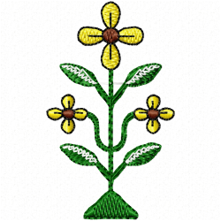 Flowers And Tree Embroidery Design 9 Flowers And Tree Embroidery Design 9